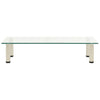 Transparentes TV-Rack Wrabel 80x35x17cm (gehärtetes Glas)