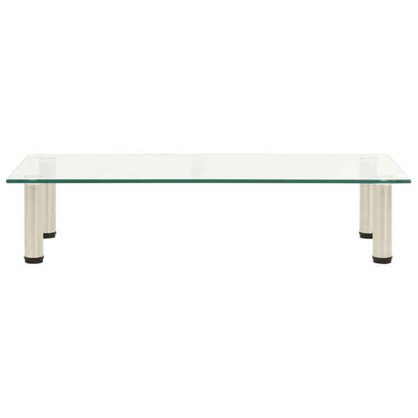 Transparentes TV-Rack Wrabel 80x35x17cm (gehärtetes Glas)