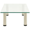 Transparentes TV-Rack Wrabel 80x35x17cm (gehärtetes Glas)