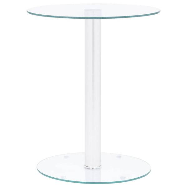 Transparenter Couchtisch Corceagu 40cm (Hartglas)