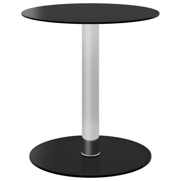 Schwarzer Couchtisch Corceagu 40 cm (Hartglas)