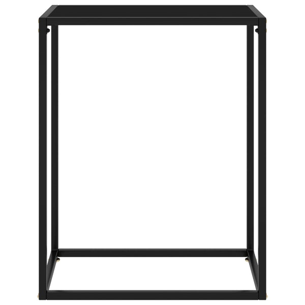 Konsolentisch Lakiss schwarz 60x35x75cm (Hartglas)