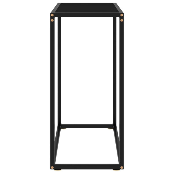 Konsolentisch Lakiss schwarz 60x35x75cm (Hartglas)