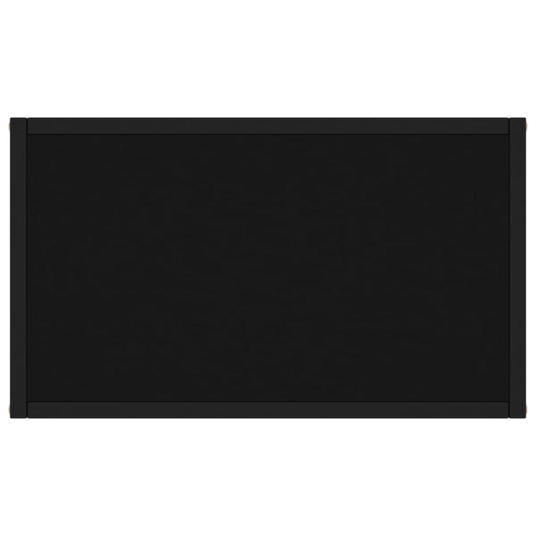 Konsolentisch Lakiss schwarz 60x35x75cm (Hartglas)