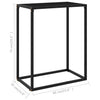 Konsolentisch Lakiss schwarz 60x35x75cm (Hartglas)