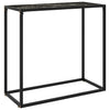 Lakiss schwarzer Konsolentisch 80x35x75cm (gehärtetes Glas)