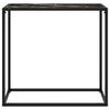 Lakiss schwarzer Konsolentisch 80x35x75cm (gehärtetes Glas)