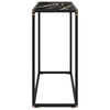 Lakiss schwarzer Konsolentisch 80x35x75cm (gehärtetes Glas)