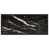 Lakiss schwarzer Konsolentisch 80x35x75cm (gehärtetes Glas)
