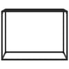 Lakiss musta konsolipöytä 100x35x75cm (karkaistu lasi)