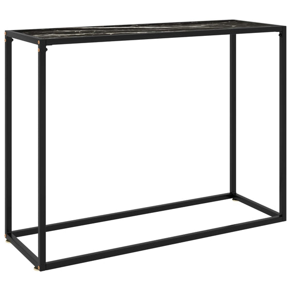 Konsolentisch Lakiss 100x35x75cm in Schwarz (Gehärtetes Glas)