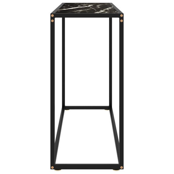 Konsolentisch Lakiss 100x35x75cm in Schwarz (Gehärtetes Glas)