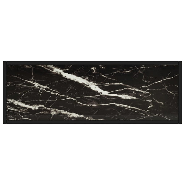 Konsolentisch Lakiss 100x35x75cm in Schwarz (Gehärtetes Glas)