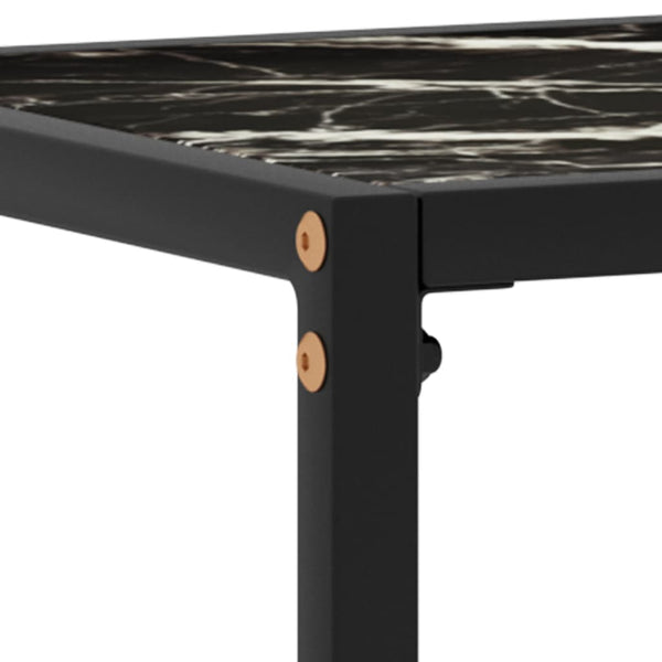 Konsolentisch Lakiss 100x35x75cm in Schwarz (Gehärtetes Glas)