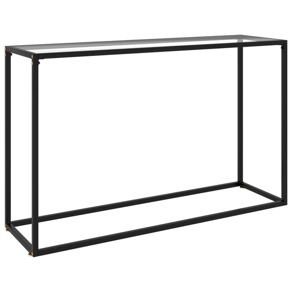 Lakiss-läpinäkyvä konsolipöytä 120x35x75cm (karkaistu lasi)
