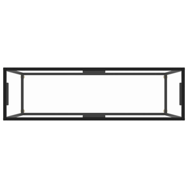 Lakiss-läpinäkyvä konsolipöytä 120x35x75cm (karkaistu lasi)