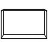 Musta Lakiss konsolipöytä mitoiltaan 120x35x75cm (karkaistu lasi)