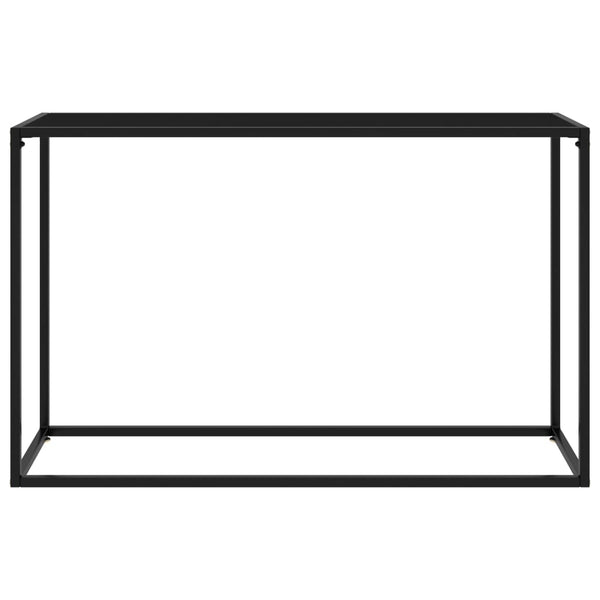 Musta Lakiss konsolipöytä mitoiltaan 120x35x75cm (karkaistu lasi)