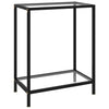 Lakis transparenter Konsolentisch 60x35x75cm (Hartglas)
