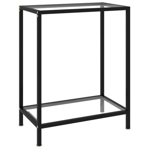 Lakis transparenter Konsolentisch 60x35x75cm (Hartglas)