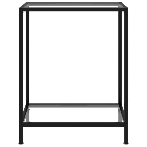 Lakis transparenter Konsolentisch 60x35x75cm (Hartglas)
