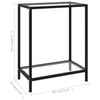 Lakis transparenter Konsolentisch 60x35x75cm (Hartglas)