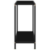 Lakiss schwarzer Konsolentisch 60x35x75cm (gehärtetes Glas)