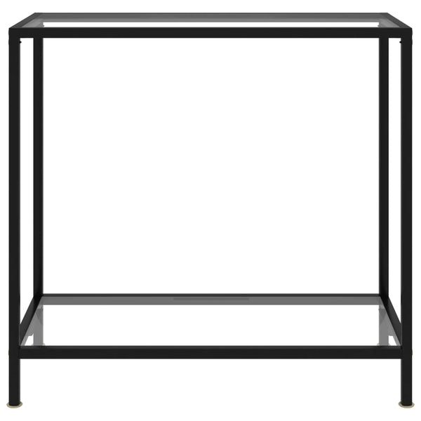 Lakiss läpinäkyvä konsolipöytä 80x35x75cm (karkaistu lasi)