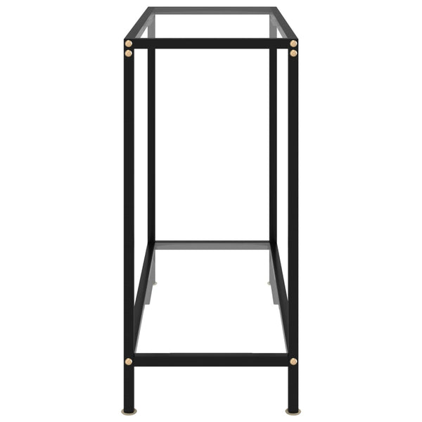 Lakiss läpinäkyvä konsolipöytä 80x35x75cm (karkaistu lasi)