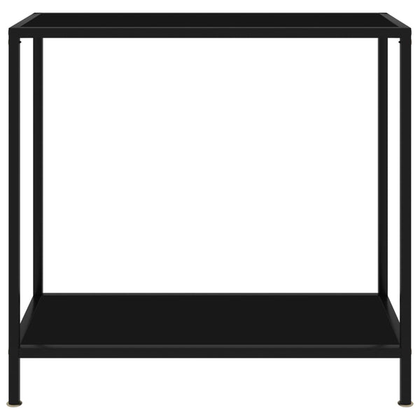 Konsolipöytä Lakiss musta 80x35x75cm (karkaistu lasi)