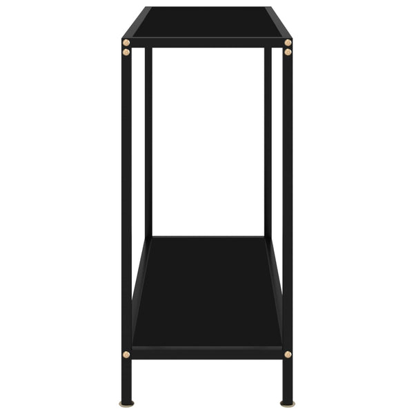 Konsolipöytä Lakiss musta 80x35x75cm (karkaistu lasi)