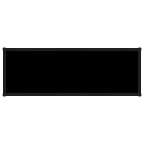 Schwarzer Konsolentisch 100x35x75cm Lakiss (gehärtetes Glas)