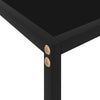 Schwarzer Konsolentisch 100x35x75cm Lakiss (gehärtetes Glas)