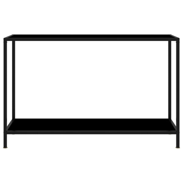Lakiss Konsolentisch schwarz 120x35x75cm (gehärtetes Glas)