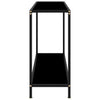 Lakiss Konsolentisch schwarz 120x35x75cm (gehärtetes Glas)