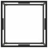 Schwarzer Couchtisch Aurora 60x60x35cm (gehärtetes Glas)