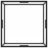 Couchtisch Aurora Schwarz 80x80x35cm (gehärtetes Glas)