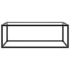 Schwarzer Couchtisch Aurora 100x50x35cm (gehärtetes Glas)