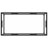 Schwarzer Couchtisch Aurora 100x50x35cm (gehärtetes Glas)