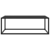Couchtisch Aurora 100x50x35cm (mit schwarzer Glasplatte)