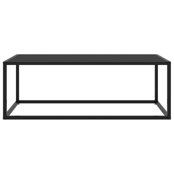 Couchtisch Aurora 100x50x35cm (mit schwarzer Glasplatte)