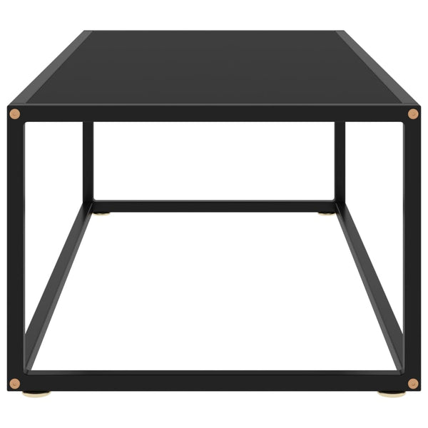 Couchtisch Aurora 100x50x35cm (mit schwarzer Glasplatte)