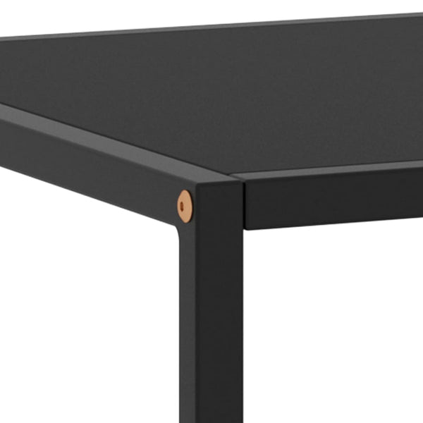 Couchtisch Aurora 100x50x35cm (mit schwarzer Glasplatte)
