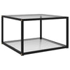 Anidor Couchtisch 60x60x35cm transparent (gehärtetes Glas)