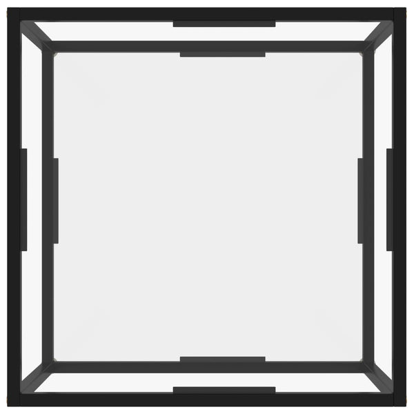 Anidor Couchtisch 60x60x35cm transparent (gehärtetes Glas)