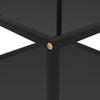 Schwarzer Couchtisch Anidor 60x60x35cm (Hartglas)