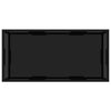 Schwarzer Couchtisch Anidor 100x50x35cm (gehärtetes Glas)
