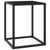 Schwarzer Couchtisch Aurora 40x40x50cm (und schwarzes Glas)