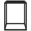 Schwarzer Couchtisch Aurora 40x40x50cm (und schwarzes Glas)