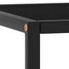 Schwarzer Couchtisch Aurora 40x40x50cm (und schwarzes Glas)